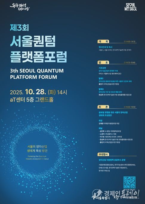 제3회 서울퀀텀플랫폼 포럼 포스터