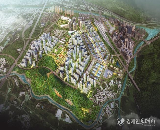 울산 케이티엑스(KTX)역세권 복합특화단지 예상조감도.