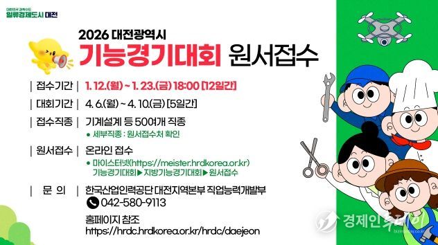 2026년 대전시 기능경기대회