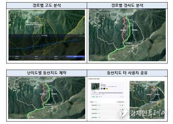 예시. 나만의 등산지도 제작